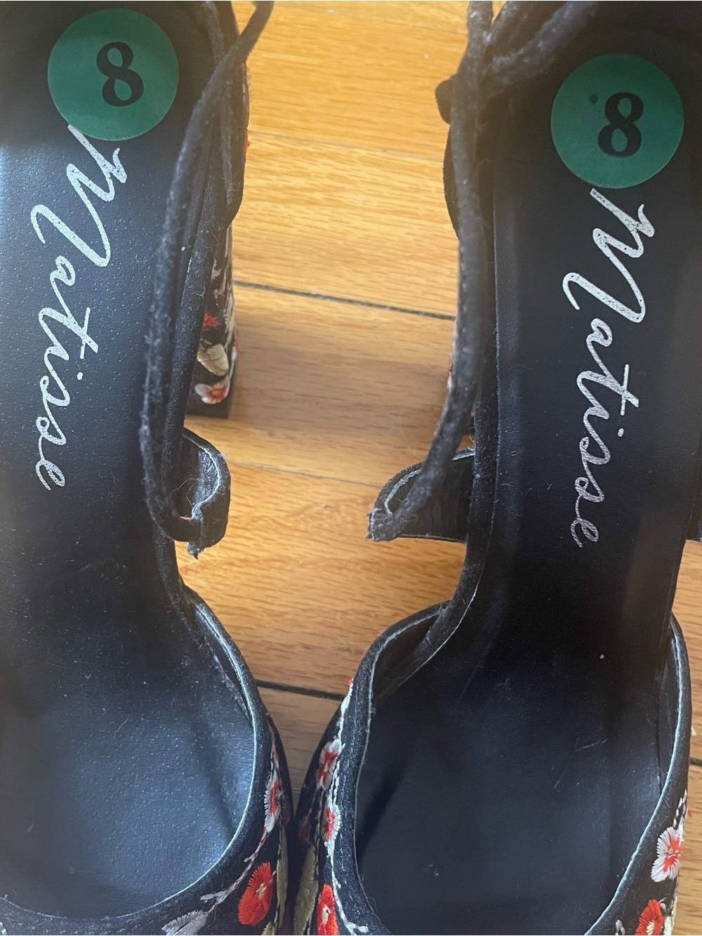 Matisse embroidered floral heels - Picture 3 of 4